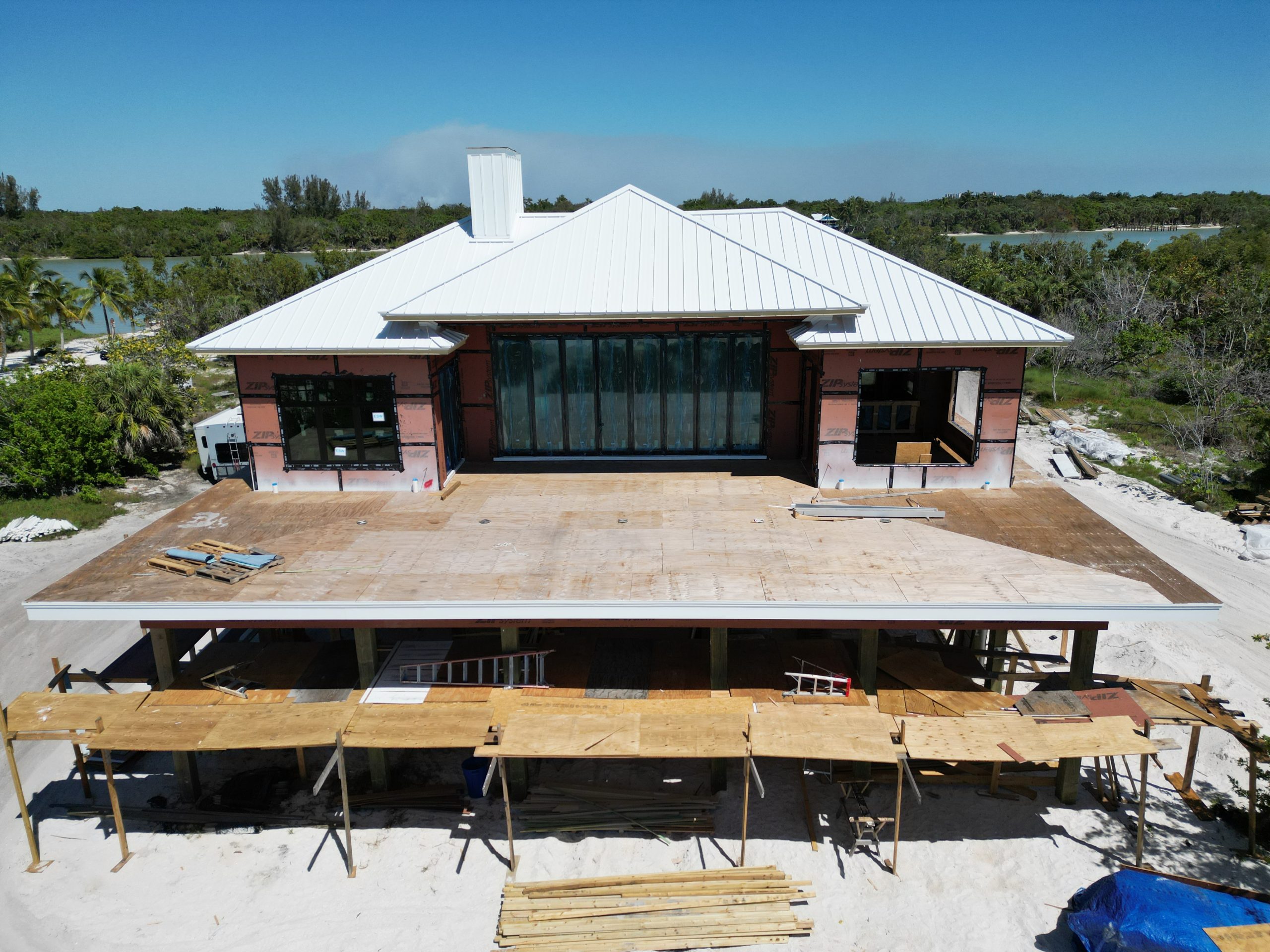 Keewaydin Backside being built